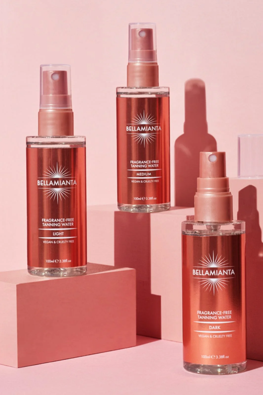 Bellamianta Fragrance Free Tanning Water dark