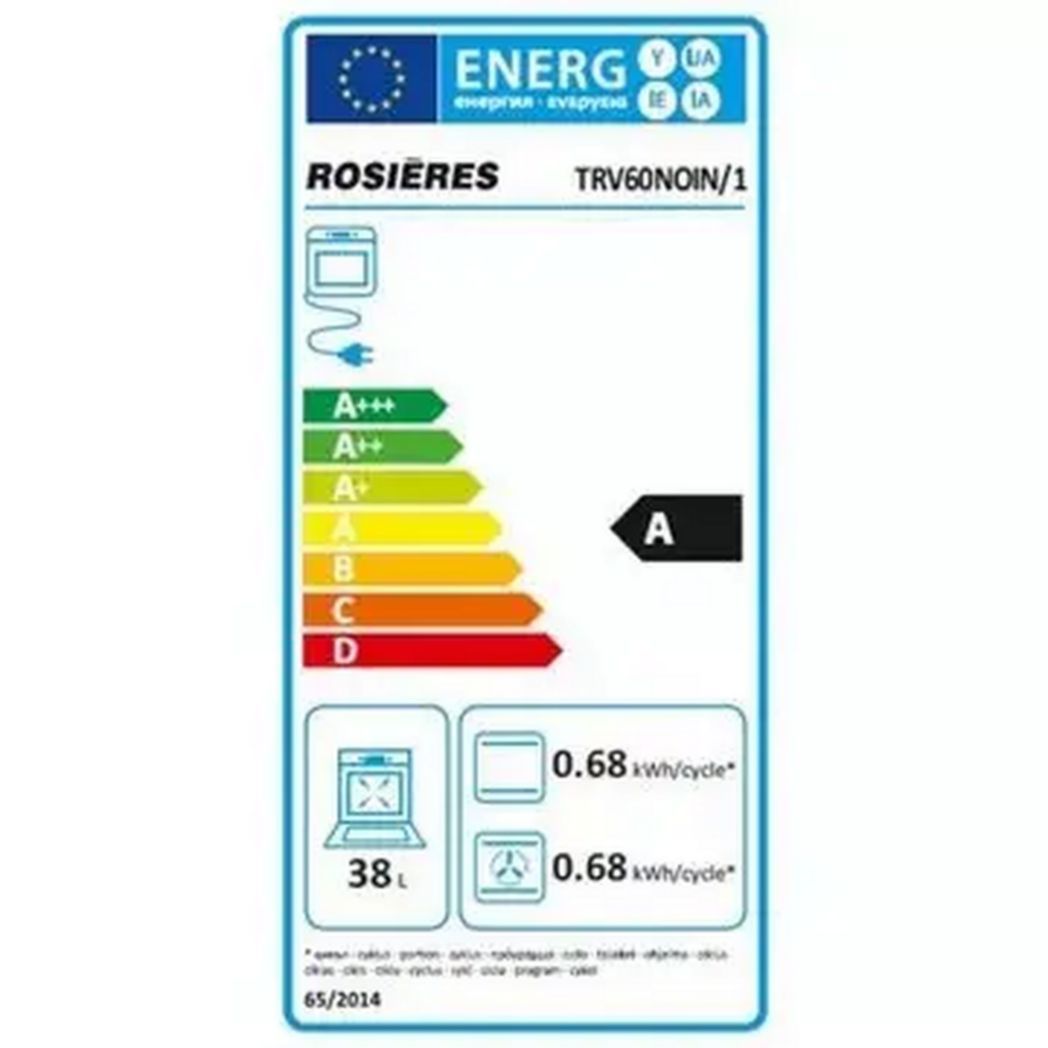 Four et lave-vaisselle combinésROSIERESTRV60NOIN/1 TRIO vitro