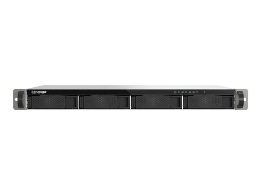 QNAP TS-433EU - NAS-server - 4 bays - rackversion - SATA 6Gb/s - RAID 0, 1, 5, 6, 10, JBOD, 50, 60 - RAM 4 GB - Gigabit Ethernet / 2.5 Gigabit Ethernet - iSCSI support - 1U