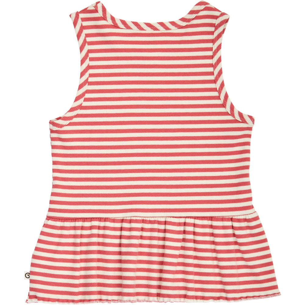 Køb Müsli Mineral Red/ Tofu Rib Stripe Peplum Top