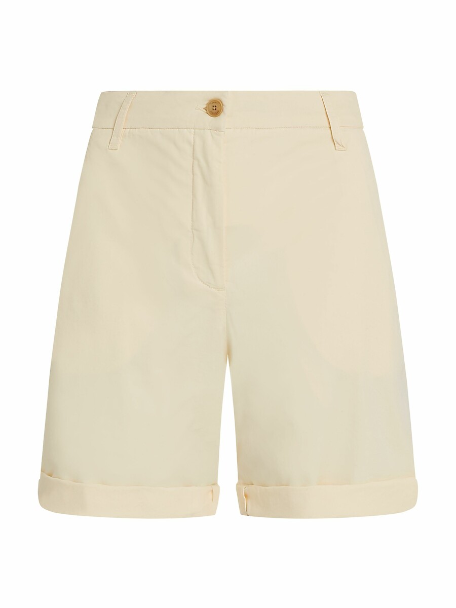 TOMMY HILFIGER<br>Shorts chino em mistura de algodão elástico