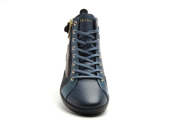 Pataugas boots bottine plates femme palme mix f4h bleu