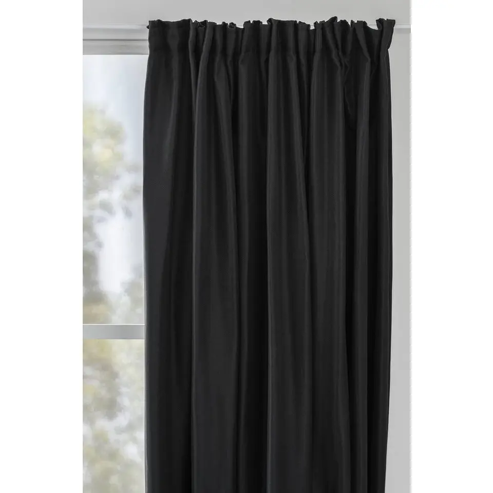 Gordijn Luca XL - zwart - 280x280 cm (1 stuk)