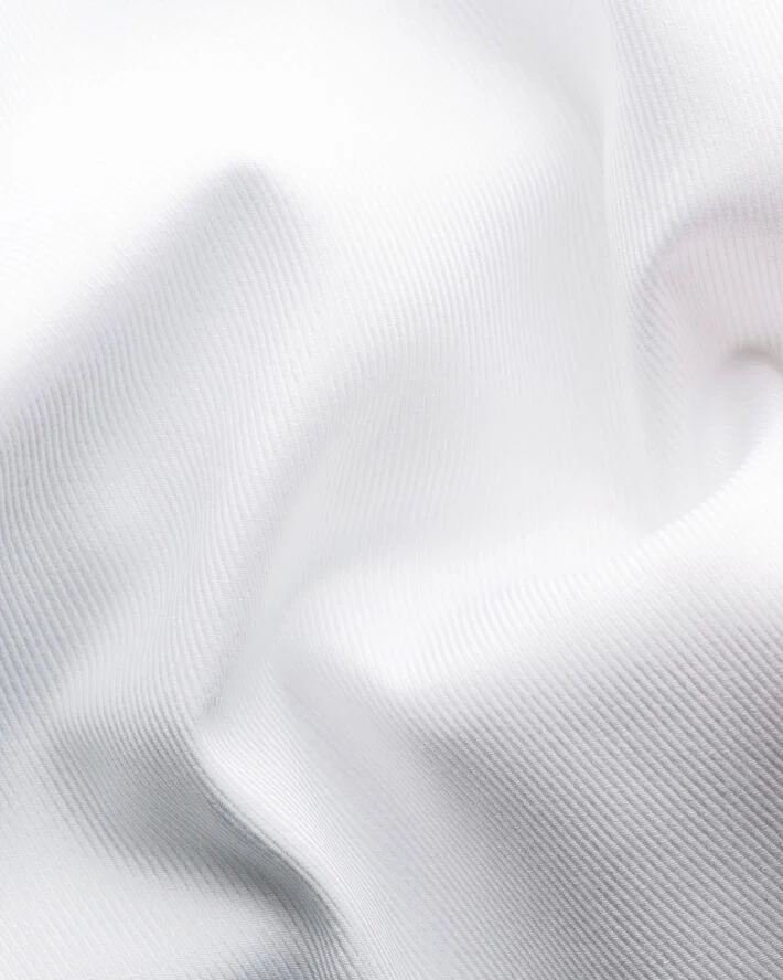 ETON Contemporary Fit White Melange Semi Solid Fine Twill Shirt Hvid
