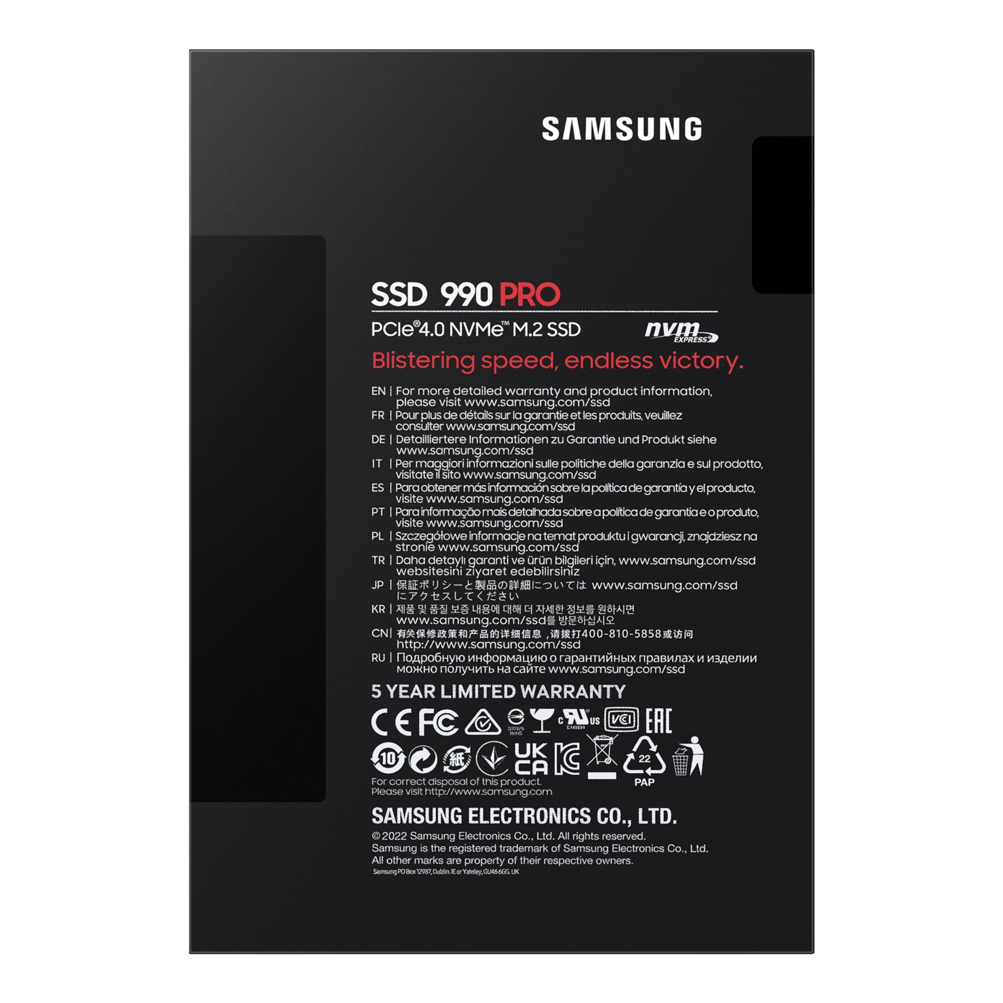 Samsung 990 PRO PCle 4.0 NVMe M.2 SSD 2 TB