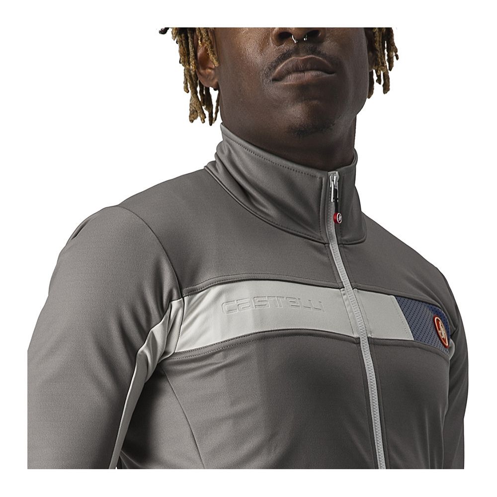 Castelli MORTIROLO 6S - Veste Homme nickel gray/chalk/black reflex