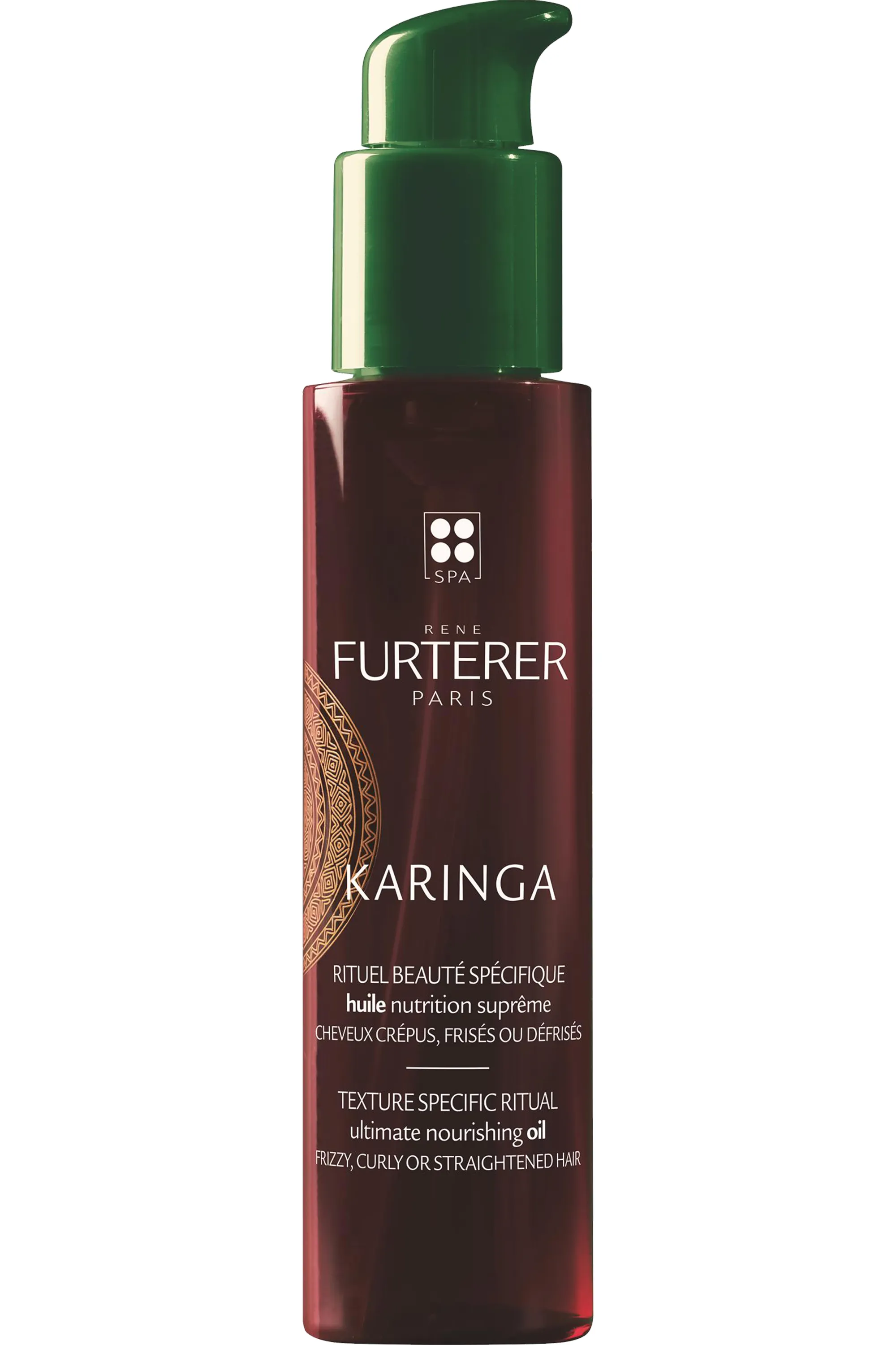 René Furterer Huile nutrition suprême pour cheveux crépus, frisés, défrisés Karinga-100 ml