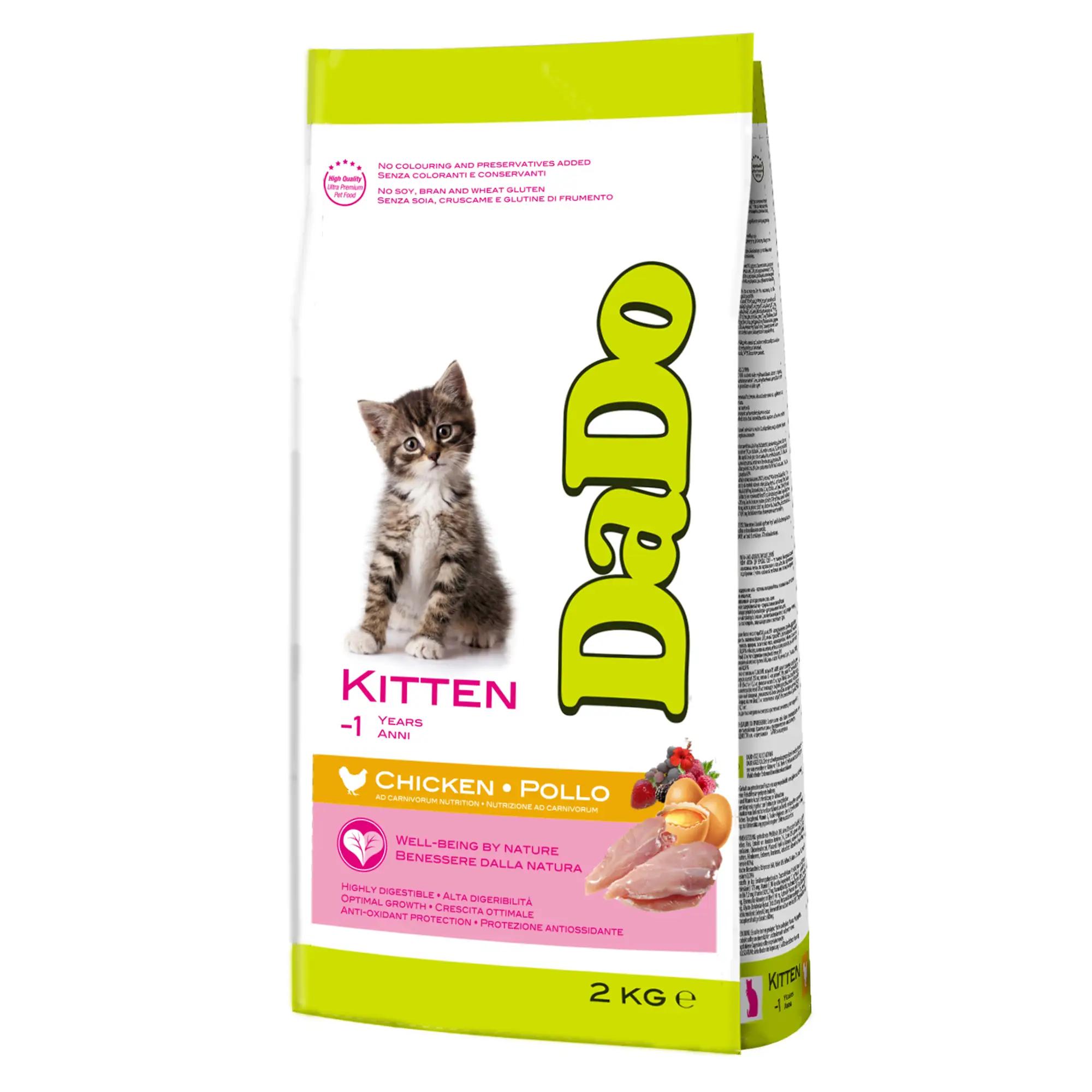 Croquettes pour chaton au poulet 400g