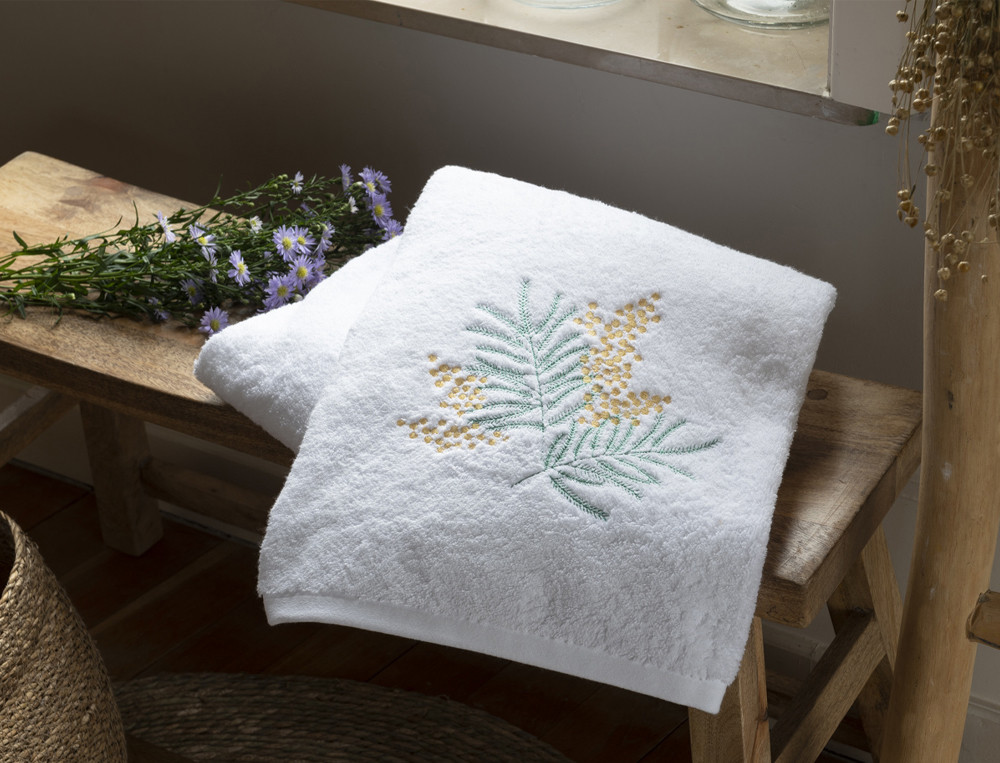 Serviette de bain brodée-Mandelieu