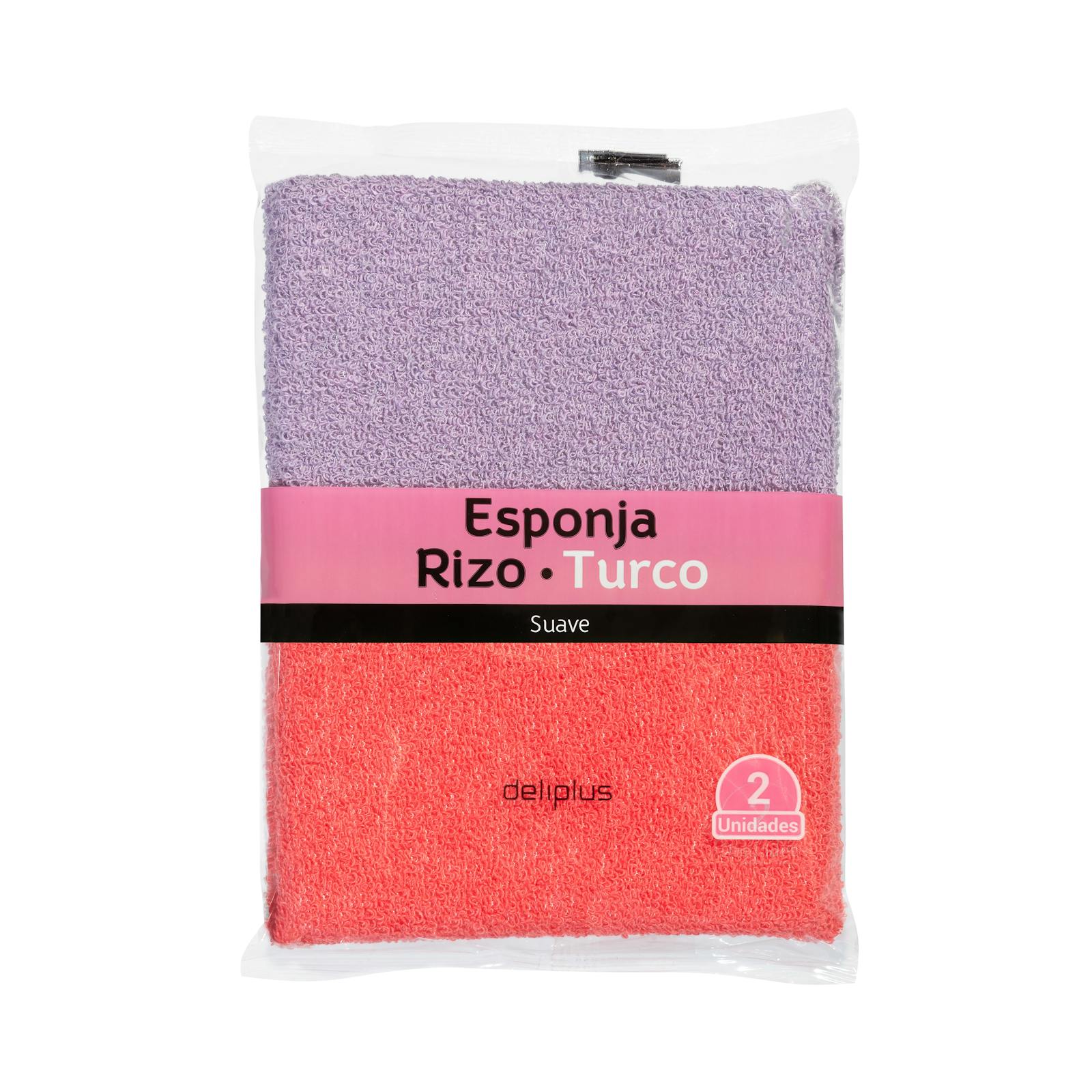 Éponge de bain en tissu éponge doux Deliplus