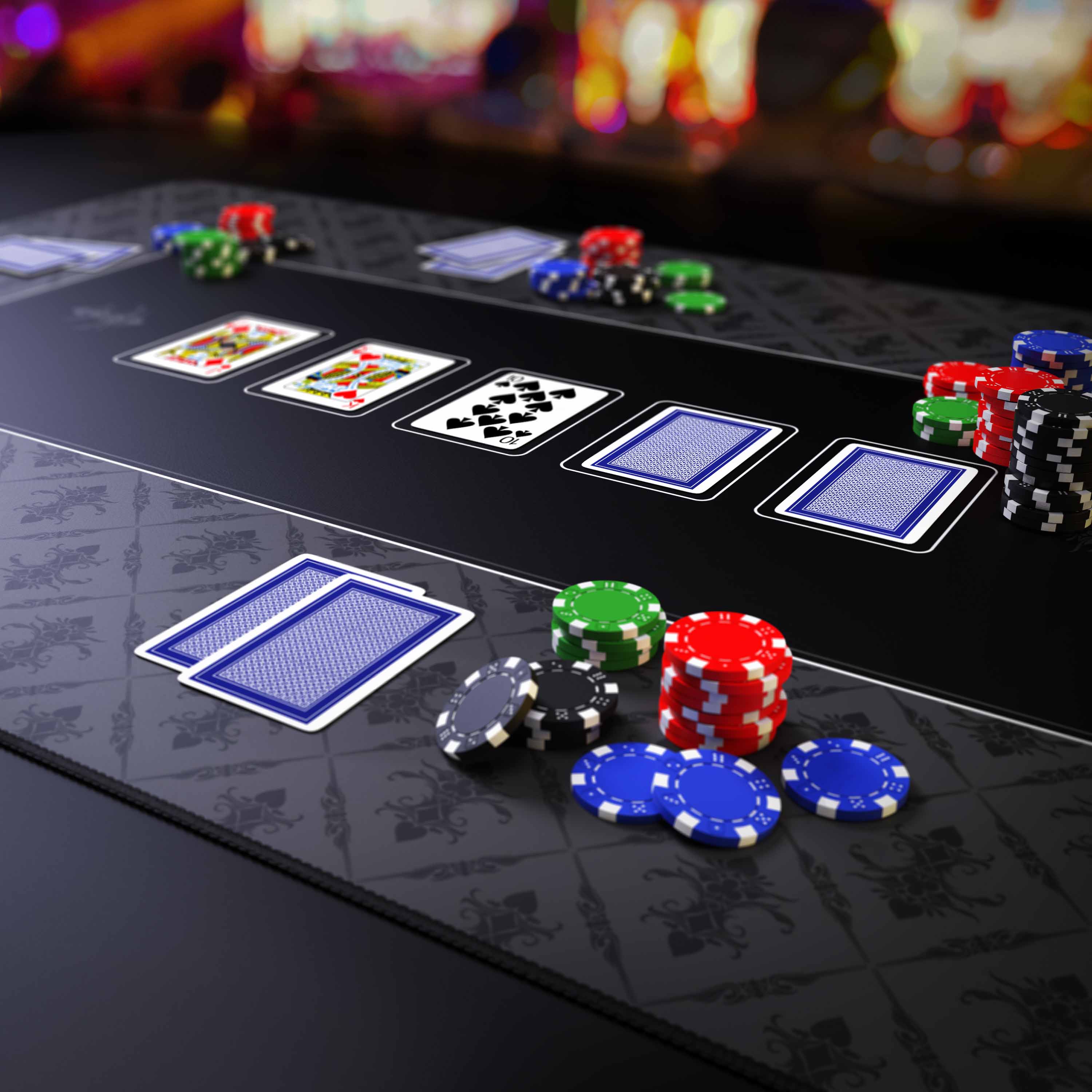 CSL XXL Pokermatte Tischauflage für Poker Kartenspiel Matte/ 100 x 60 cm /Pokertisch Auflage