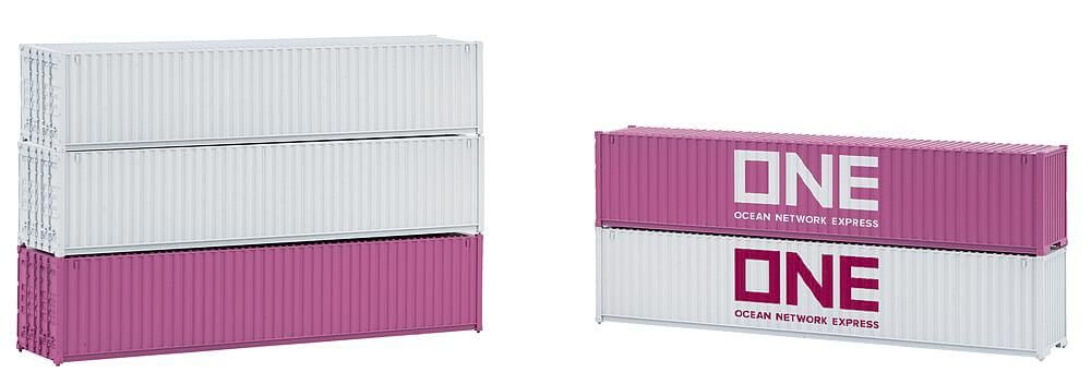 FALLER - 40' Container ONE, 5er-Set