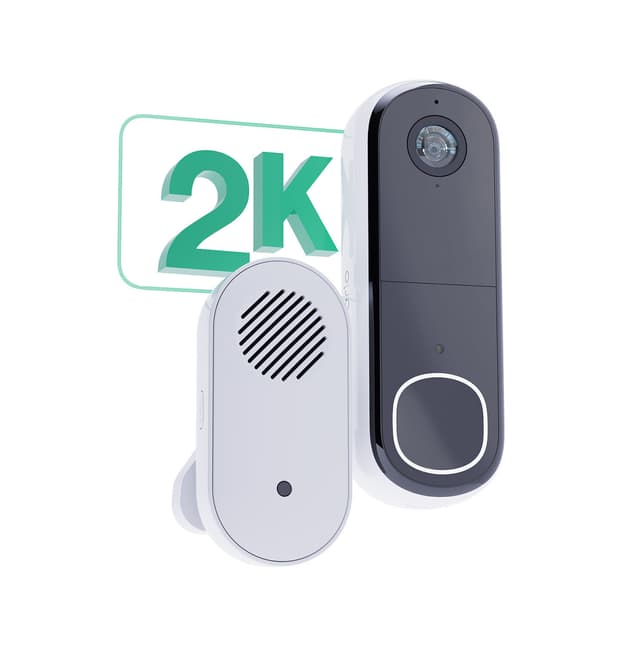 Arlo 2K videodørklokke med Arlo Chime 2 (1-pak)