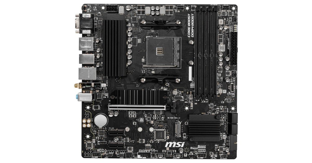 MSIB550M PRO-VDH WIFI socket AM4 moederbord  (Zwart, RAID, Gb-LAN, WiFi, BT, Sound, µATX)