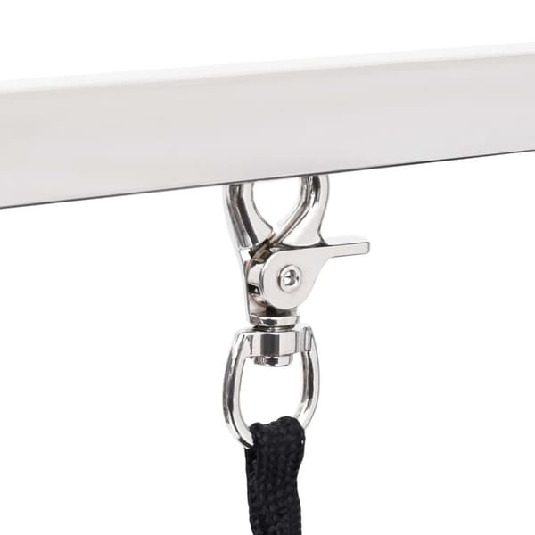 vidaXL Justerbart trimmebord til hund med 2 løkker og kurv