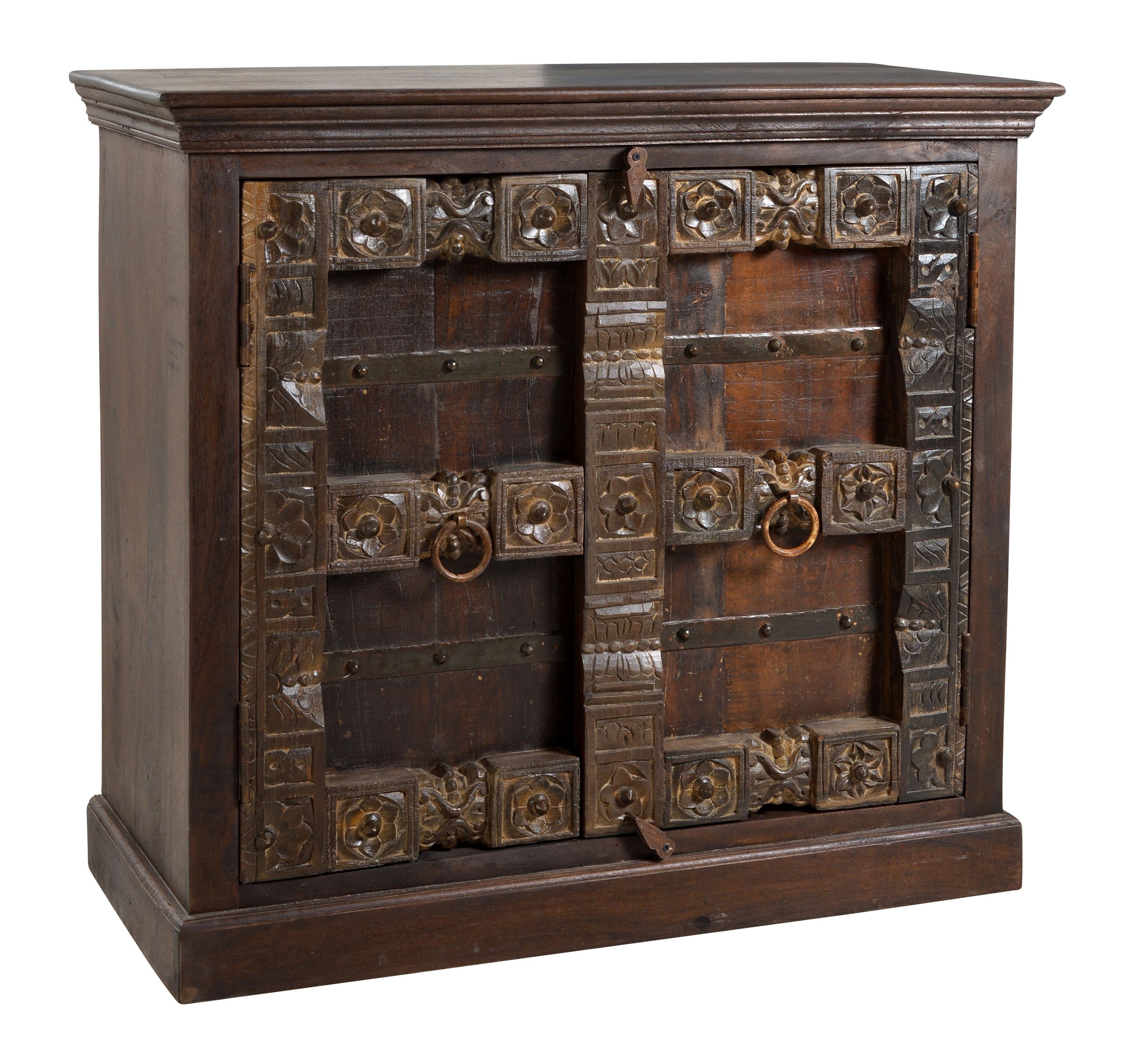 Kommode ALMIRAH Altholz Sideboard Wohnzimmerschrank Mehrzweck Schrank