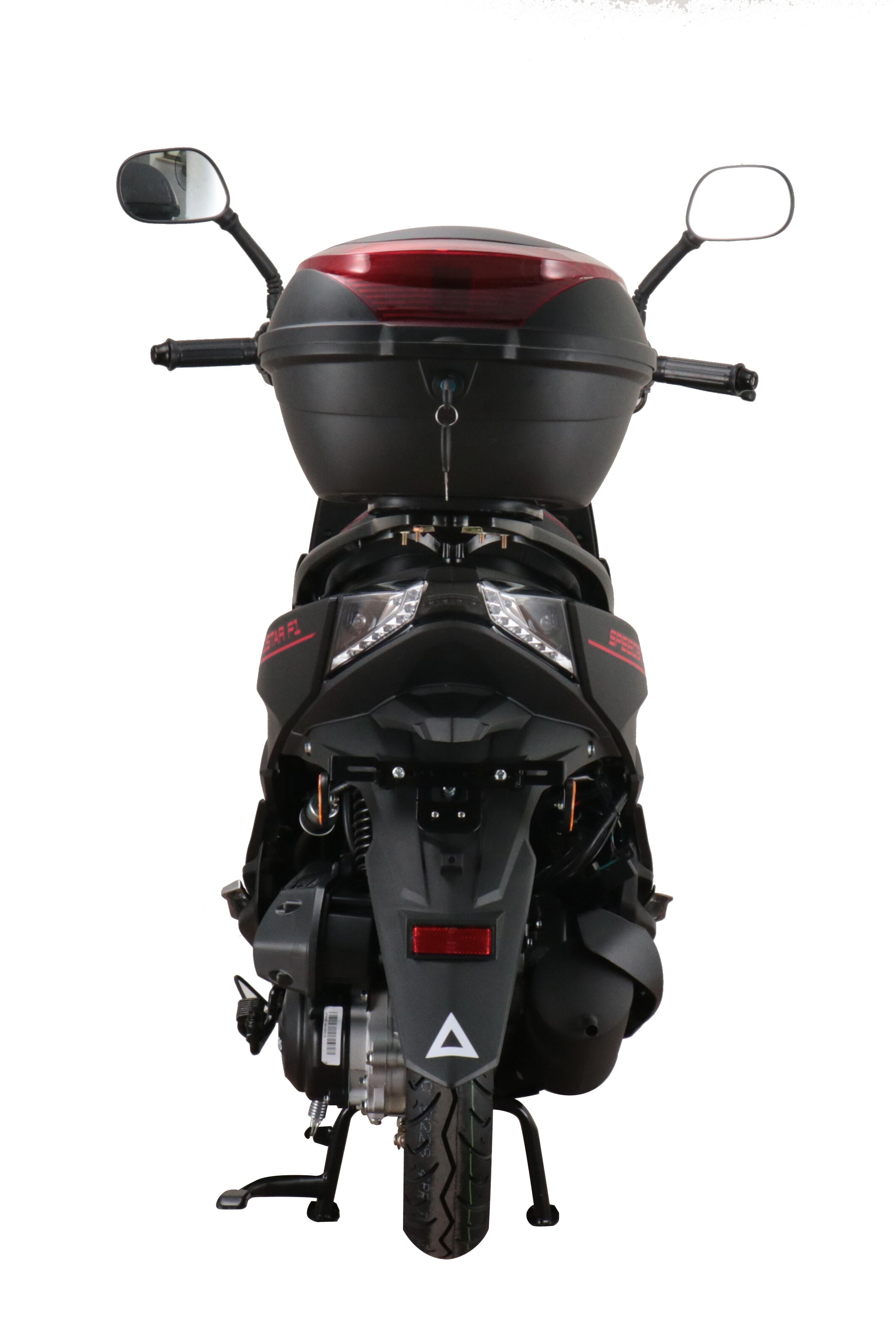 Alpha Motors Motorroller Speedstar FI 50 ccm 45 km/h EURO 5 mattschwarz inkl. Topcase