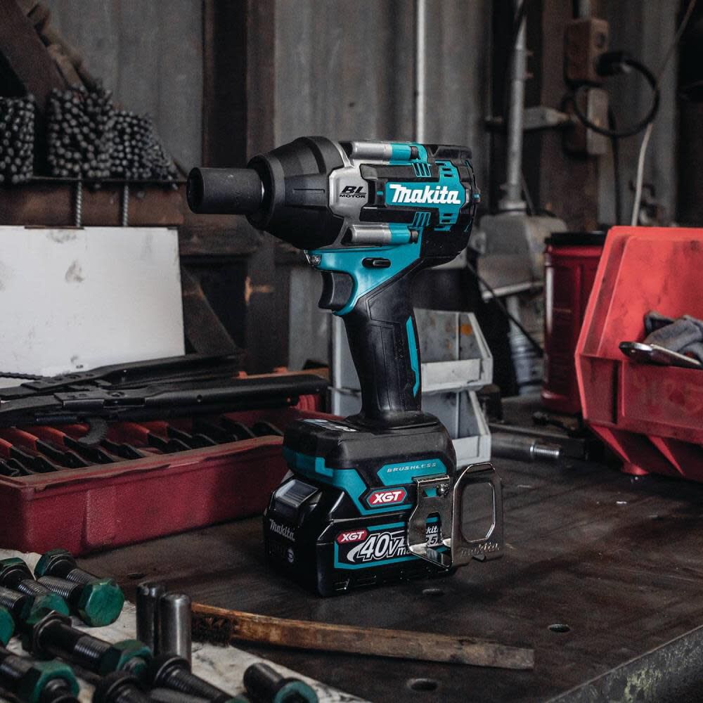 Makita 40V max XGT Impact Wrench Kit 1/2" Sq Drive with Detent Anvil