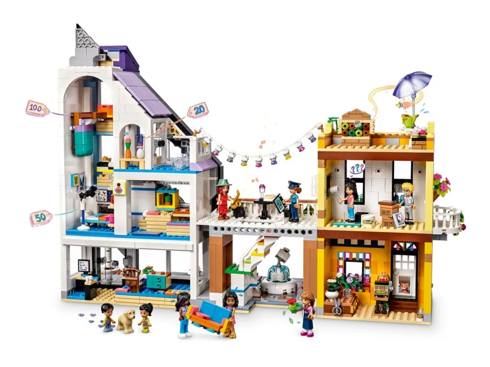 LEGO Friends 41732 Midtbyens blomster- og designbutikker