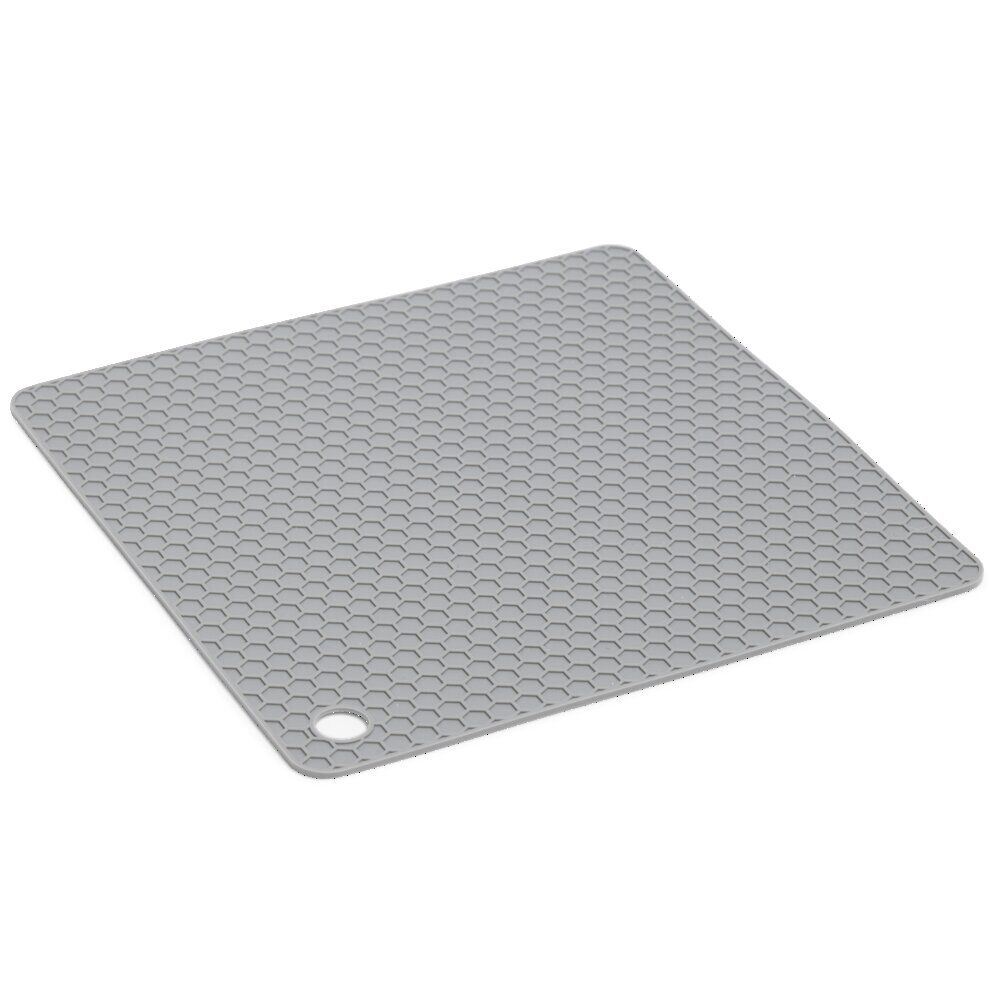 Dessous de plat carré en silicone 18x18cm - 2 coloris