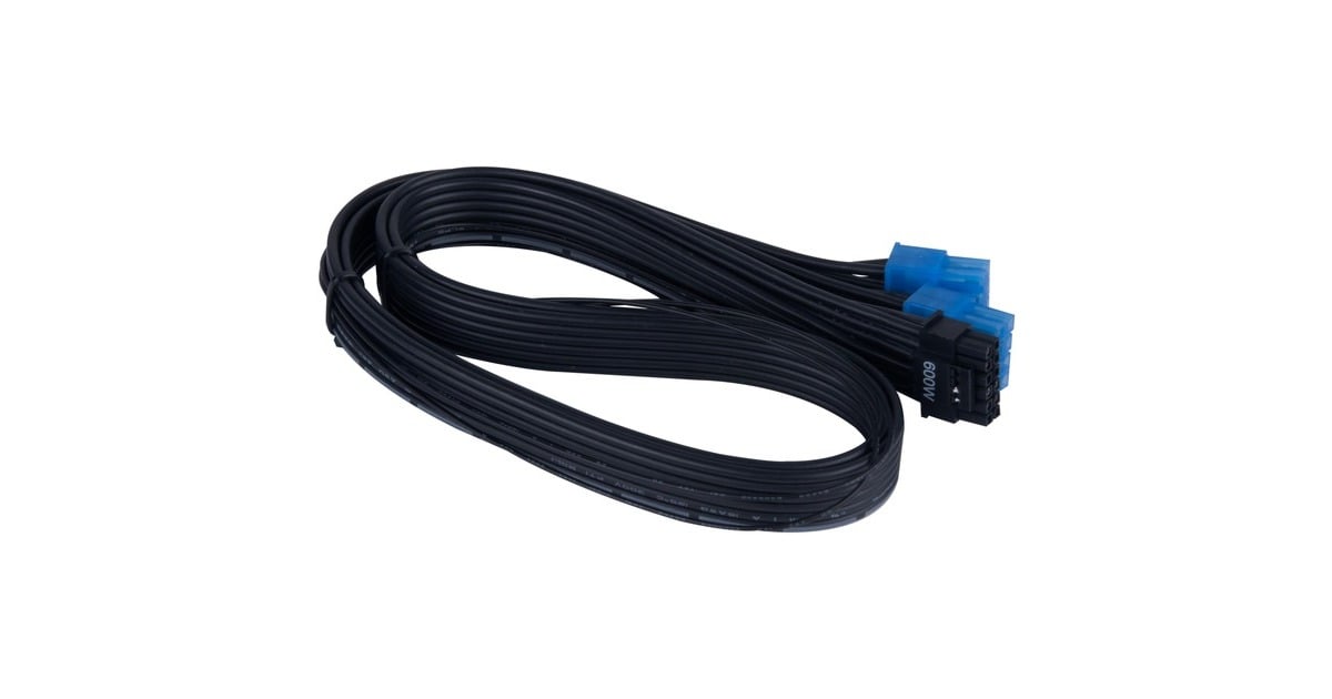 SilverStone12VHPWR PCIe adapter kabel SST-PP14-PCIE  (Zwart, 0,55 meter)