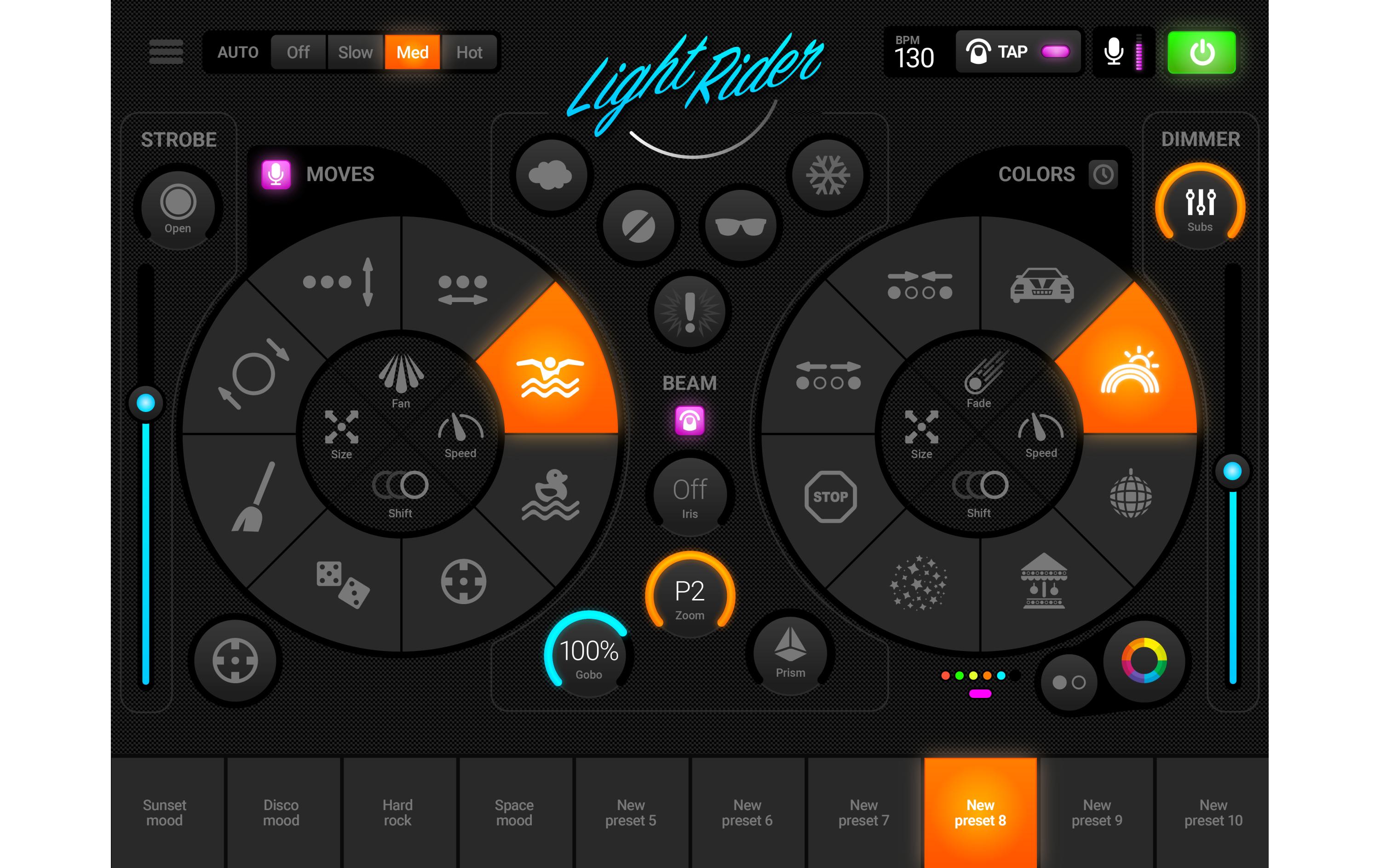 Lichtsteuerung Light Rider / ESA2 USB / WiFi<br>USB / WiFi DMX-Interface mit Software