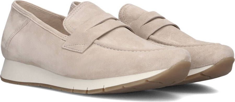 Gabor Beige Suède Loafers Stijlvolle Comfortabele Schoenen Beige Dames