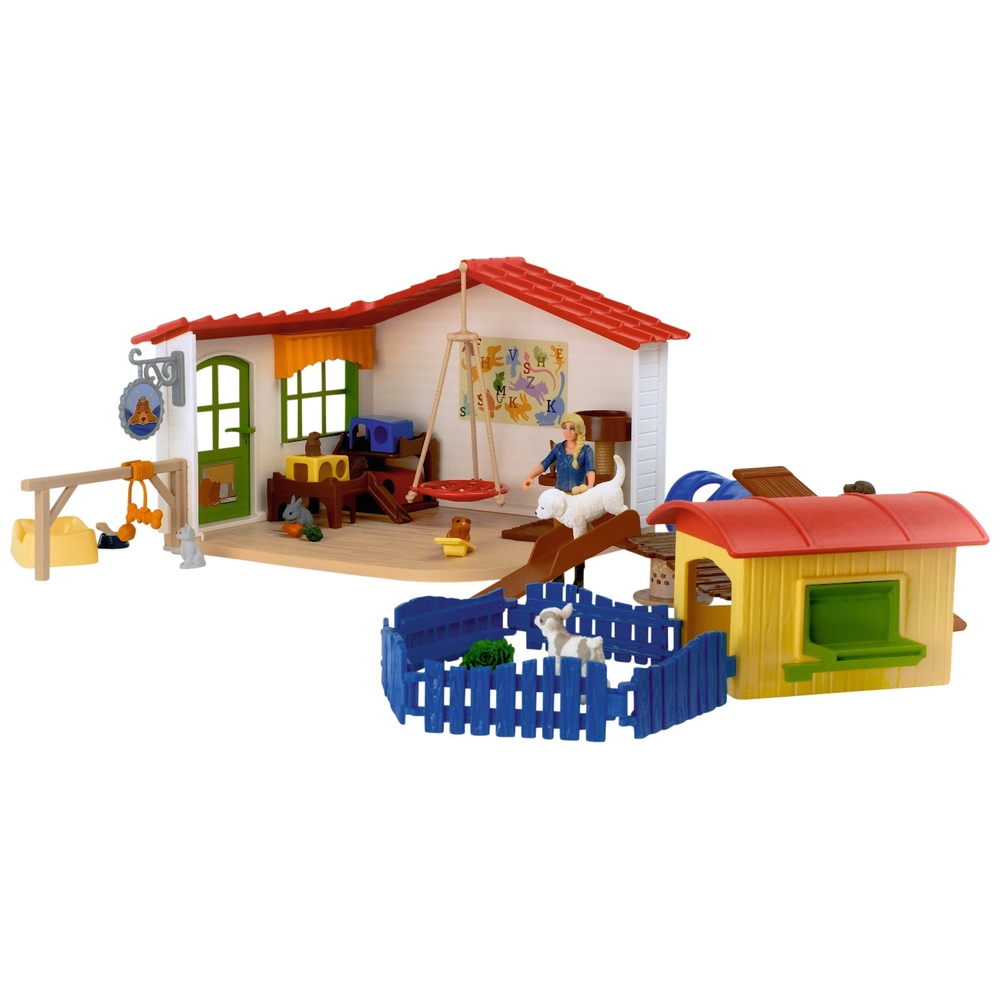 Schleich Farm World 42607 Haustierhotel-Set