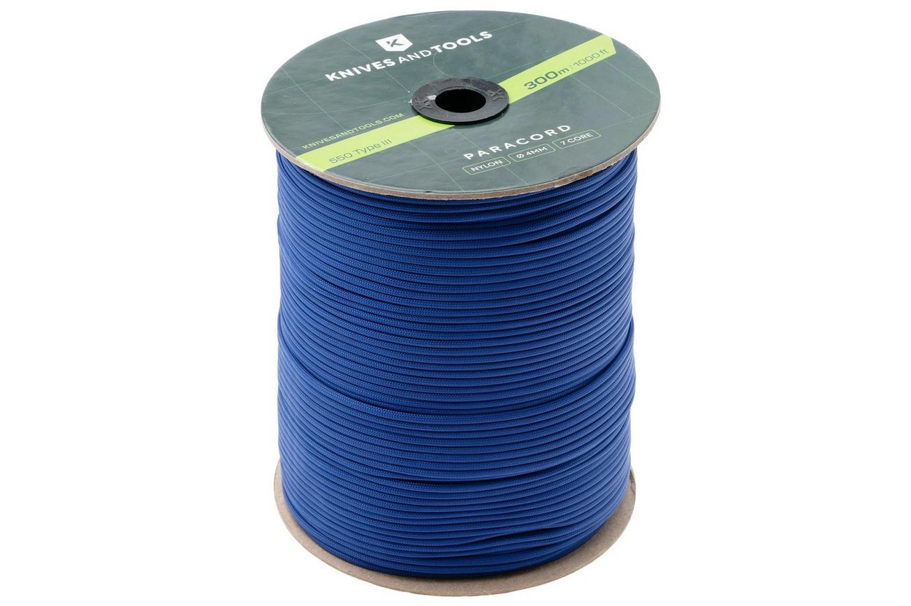 Knivesandtools 550 Paracord Type III, Royal Blue, 1000ft (300 m)