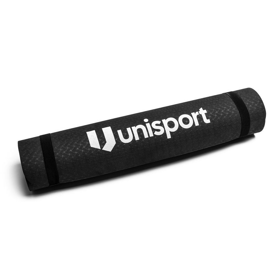 Unisport Tapis d'Entraînement - Noir