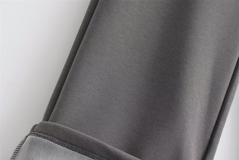 Bazer - Hoge taille effen rechte joggingbroek