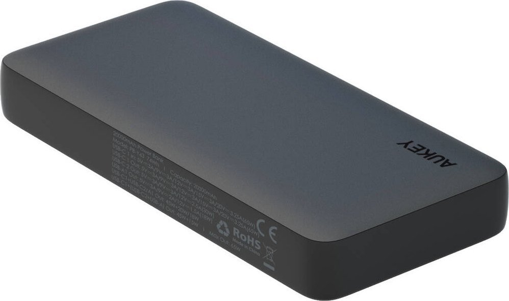(130W) SprintX 20000mAh USB A / Dual USB C Powerbank Power Delivery Ladegerät mit LED Anzeige (PB-Y43P) - Schwarz