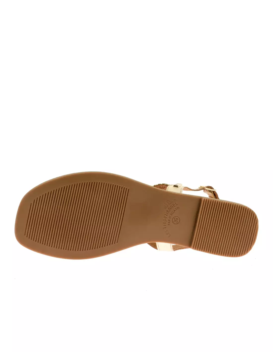 LES TROPEZIENNES CHAMPY - Sandales & nu-pieds Or
