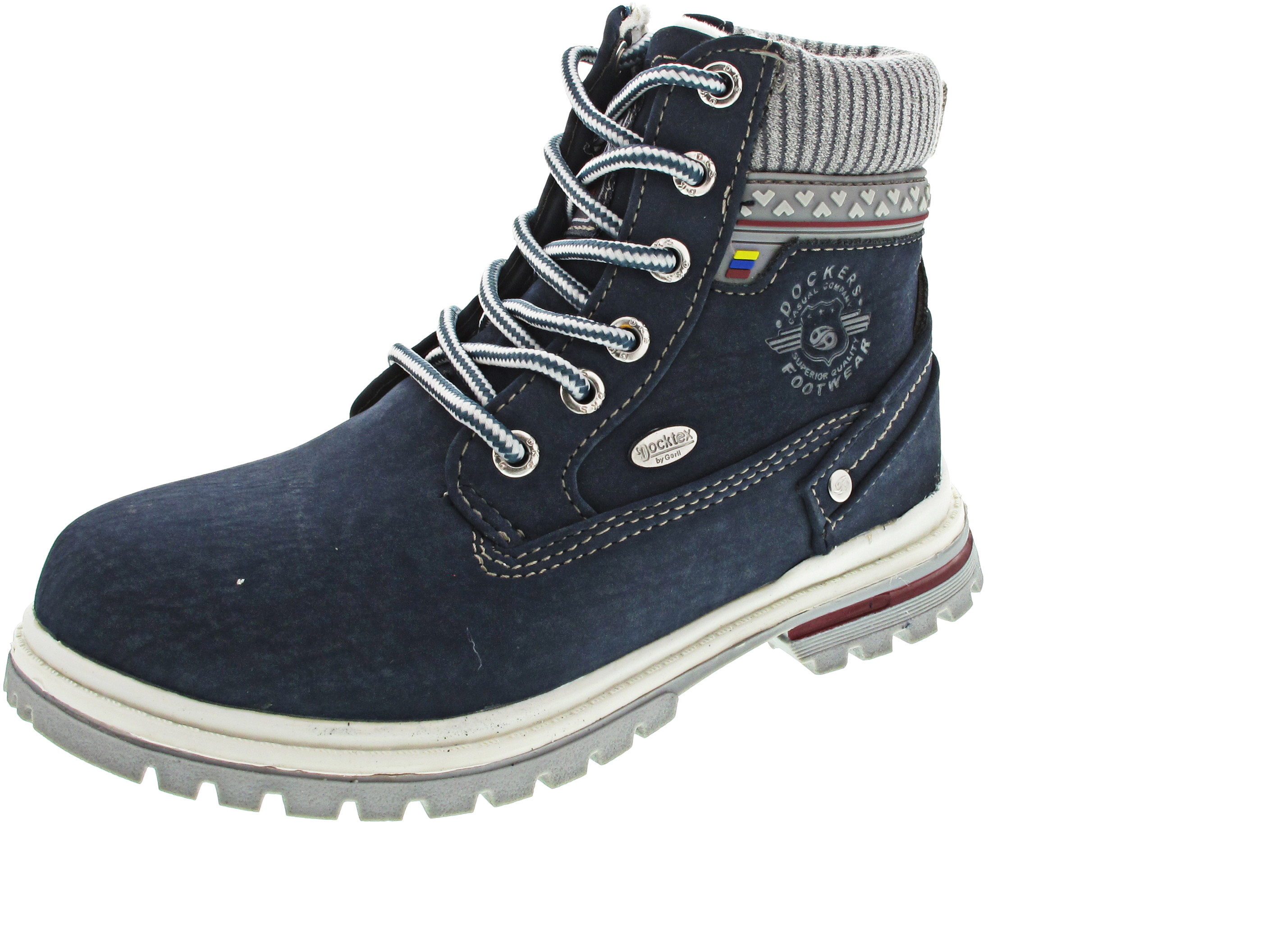 Dockers by Gerli Schnürstiefel TEX blau