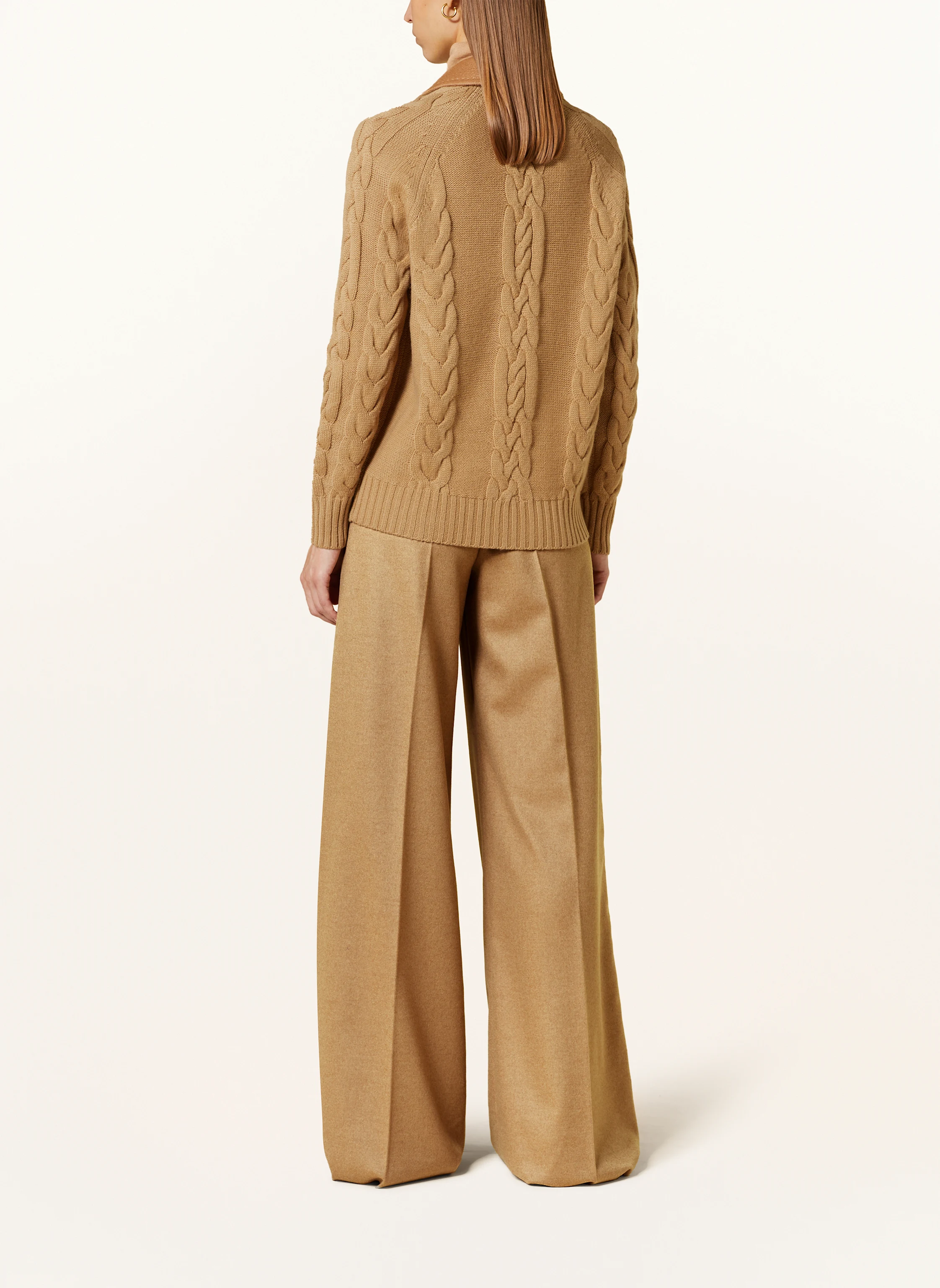 Max Mara Cabanjacke MICIO im Materialmix mit Cashmere