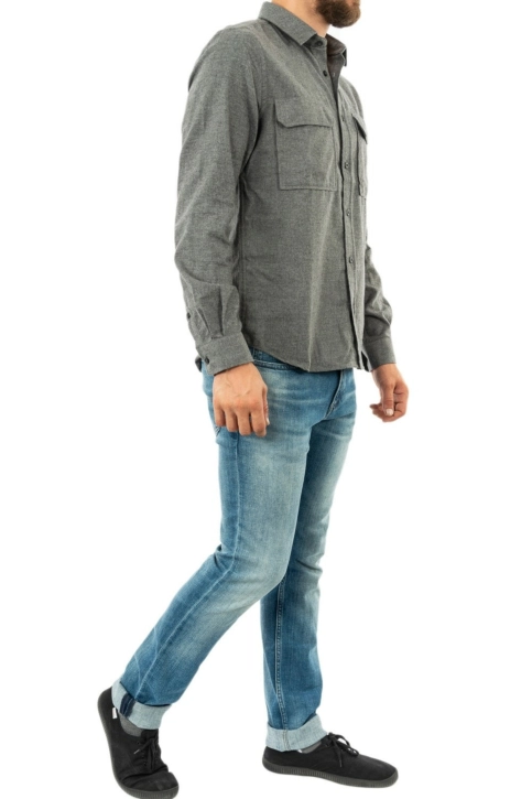 chemise aigle cabadi dark heather grey