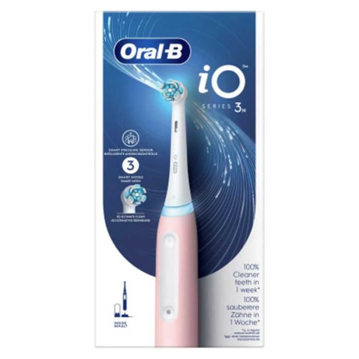 Oral-B iO Series 3 Elektrische Zahnbürste/Electric Toothbrush, 3 Putzmodi für Zahnpflege, Magnet-Technologie, TESTSIEGER Stiftung Warentest (12/2024), Blush Pink