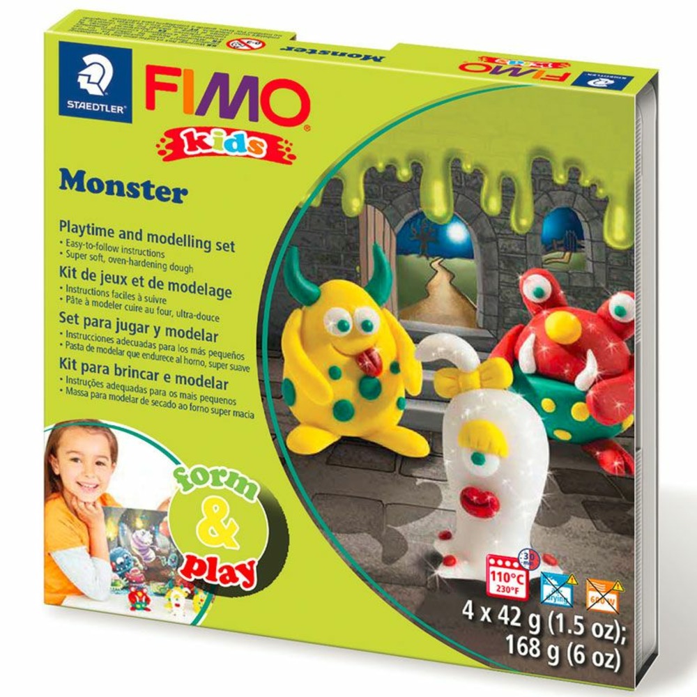 Coffret pâte polymère - monstre