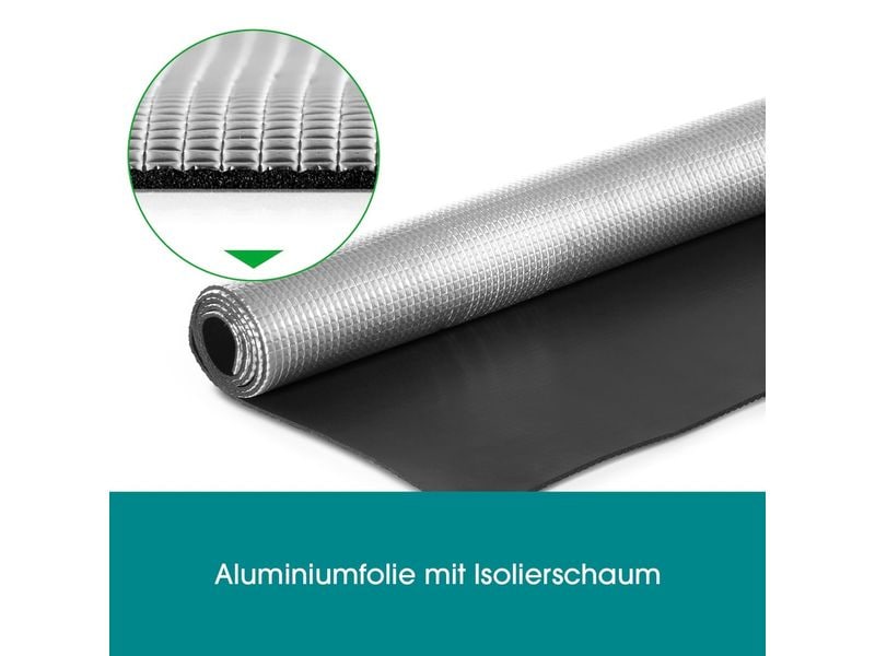 EASYmaxx Wärme-Reflexionsfolie zuschneidbar – Silber Wärmedämmung für Heizkörper 70 x 100 cm