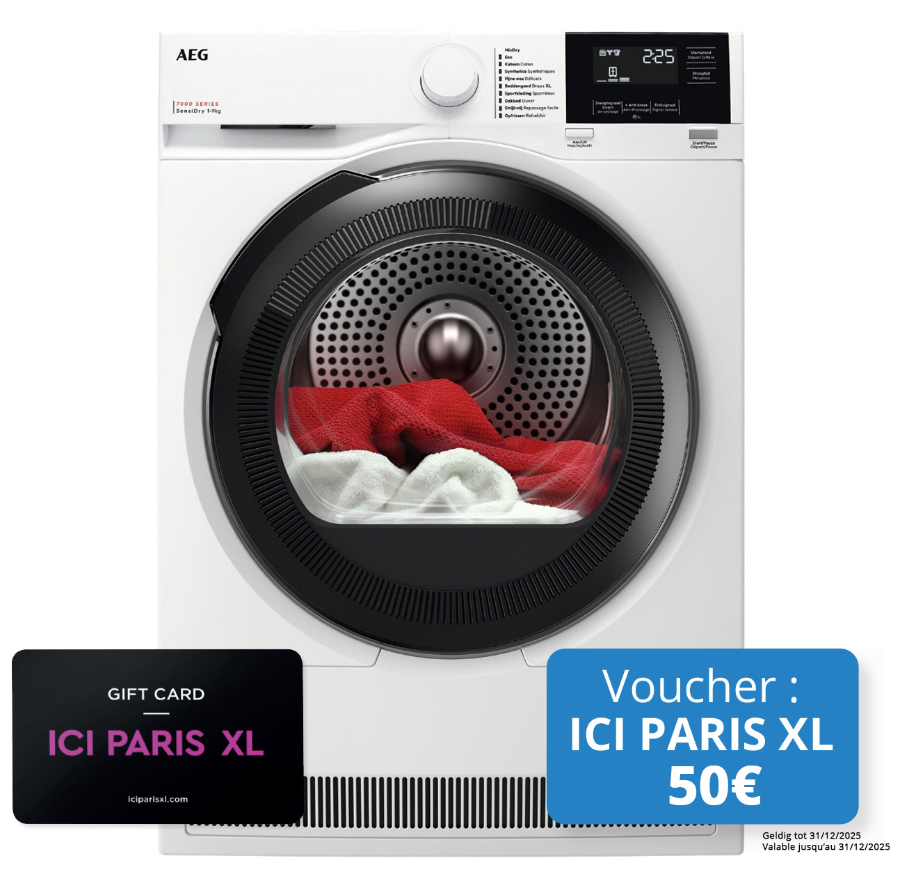 AEG TR79CG34B Warmtepomp droogkast 9kg