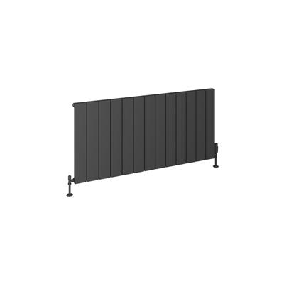 Eastbrook Rosano horizontale aluminium radiator 60x123cm Antraciet 1443 watt