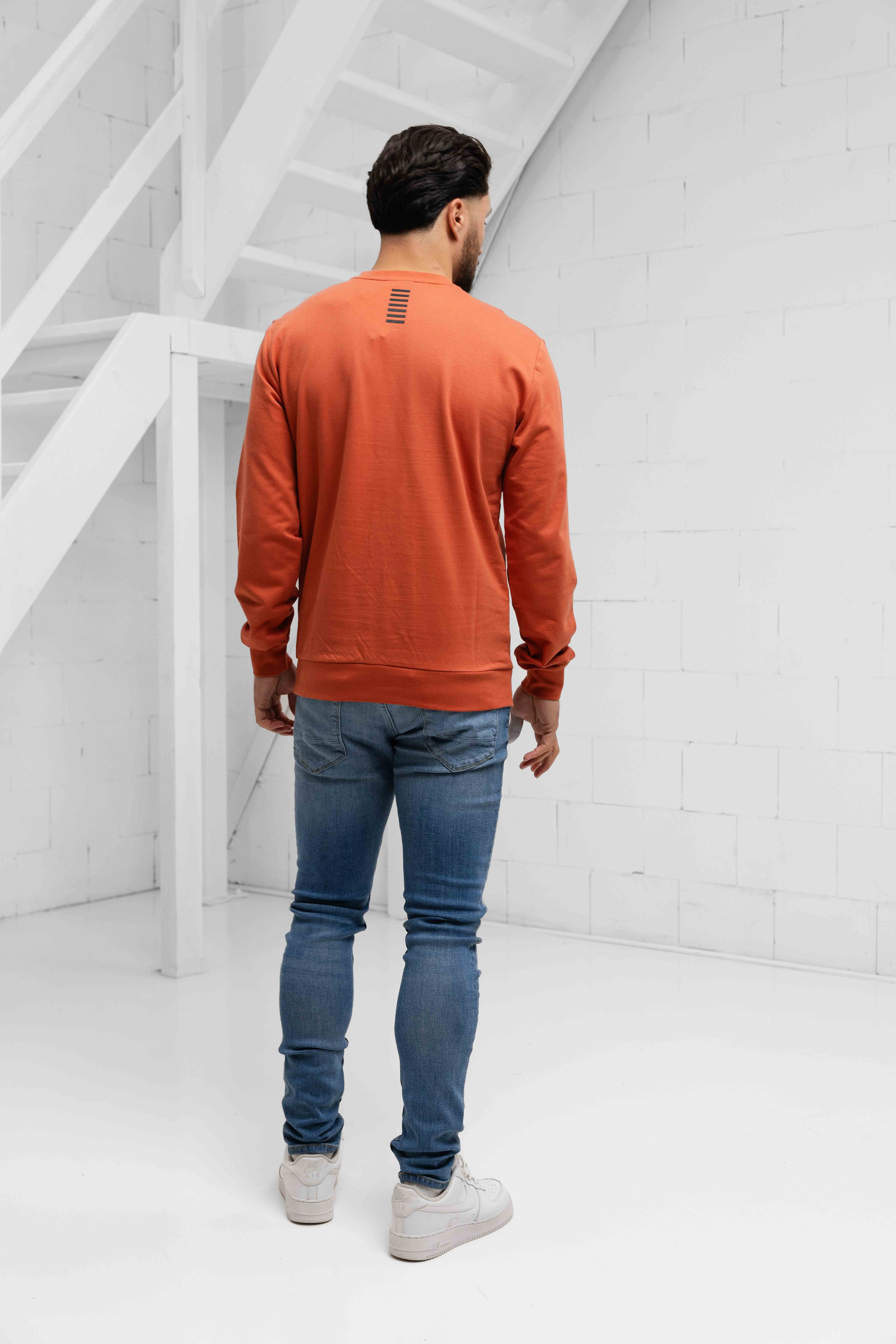 EA7 Emporio Armani 8NPM30 Sweater Heren Oranje
