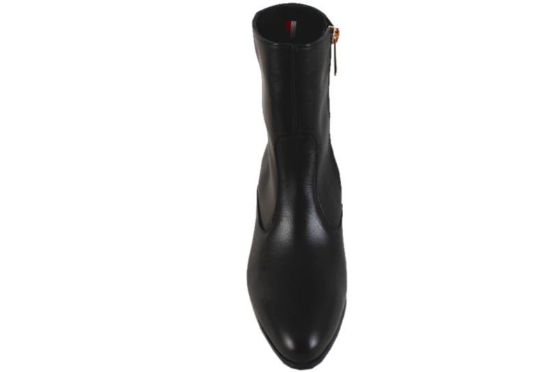 TOMMY HILFIGER HARDWARE BOOTIE LEATHER BLACK