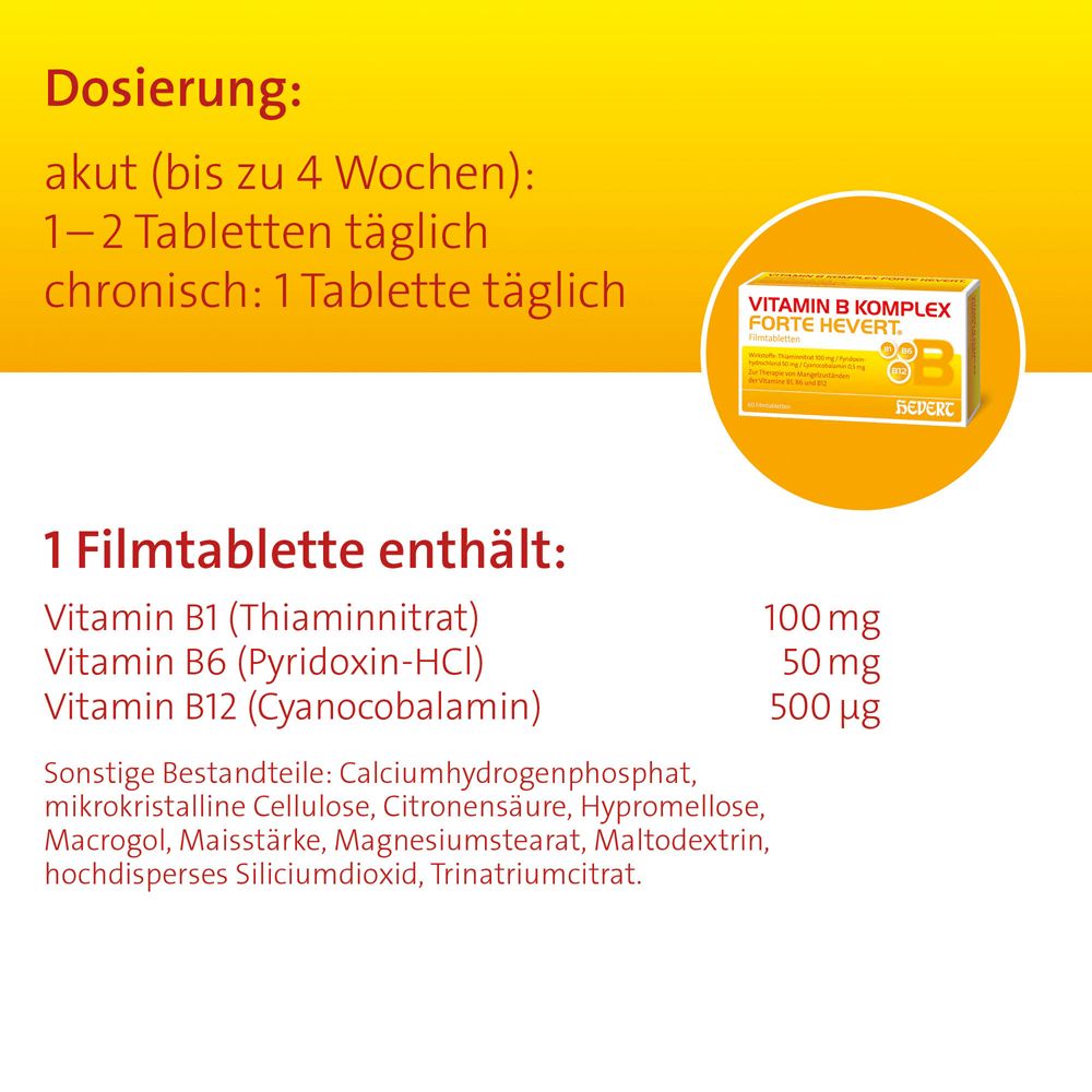 Vitamin B Komplex forte Hevert