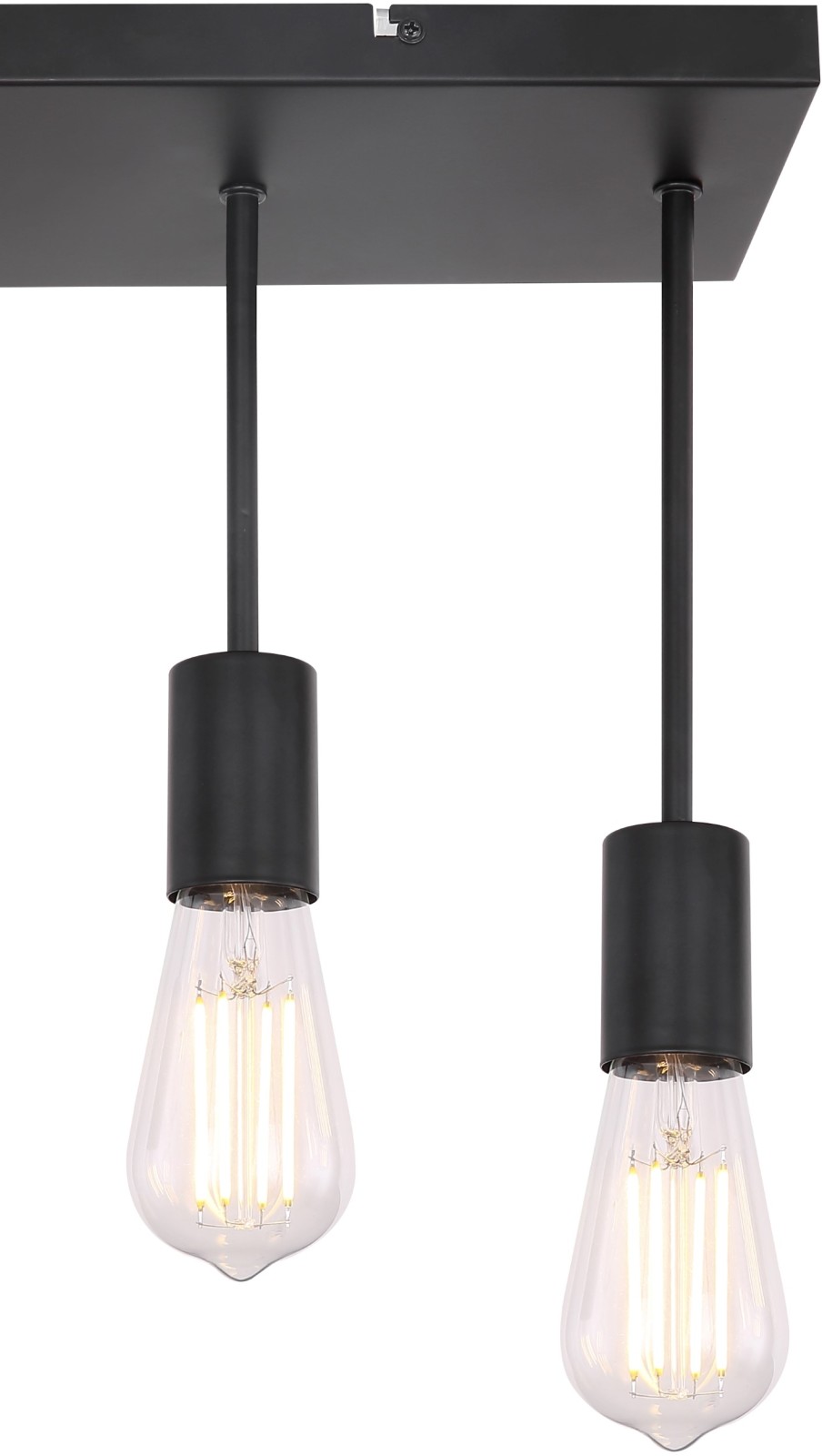 Pendelleuchte - schwarz matt - 45 cm