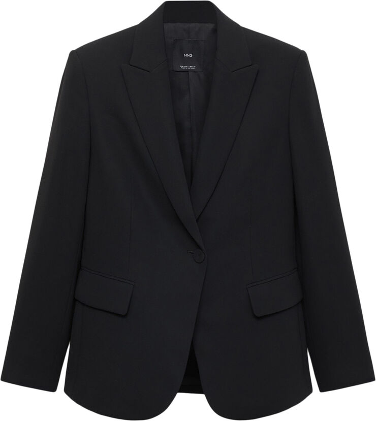 MANGO BLAZER. -- IGUANA Black