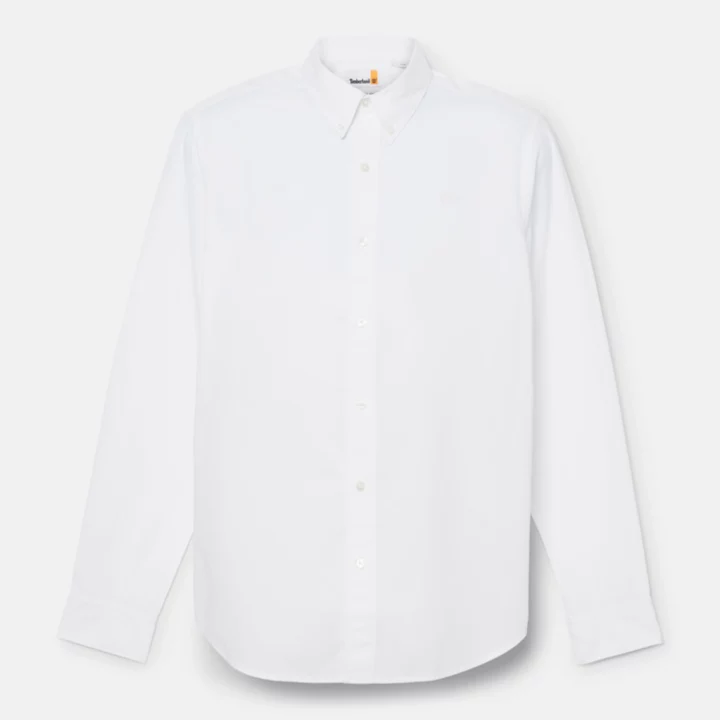 Chemise en popeline pour homme en blanc