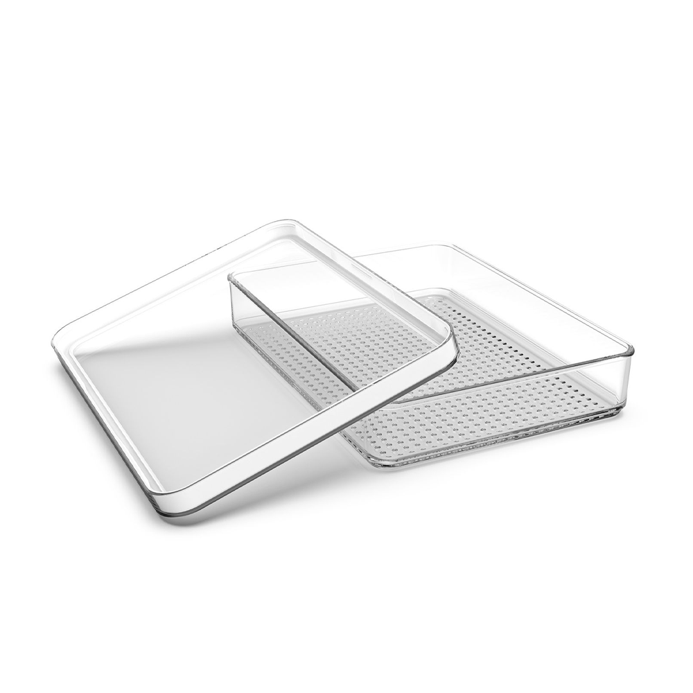 (2er Set) 0.85l LOFT Kühlschrank Organizer Aufbewahrungs Behälter (1050990000)