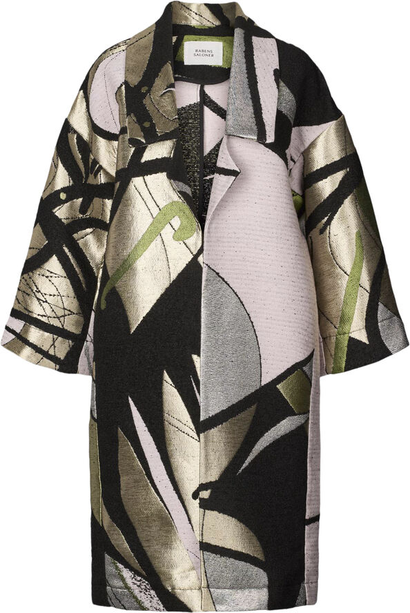 Rabens Saloner Tapestry jacquard coat - Insa Tapestry combo
