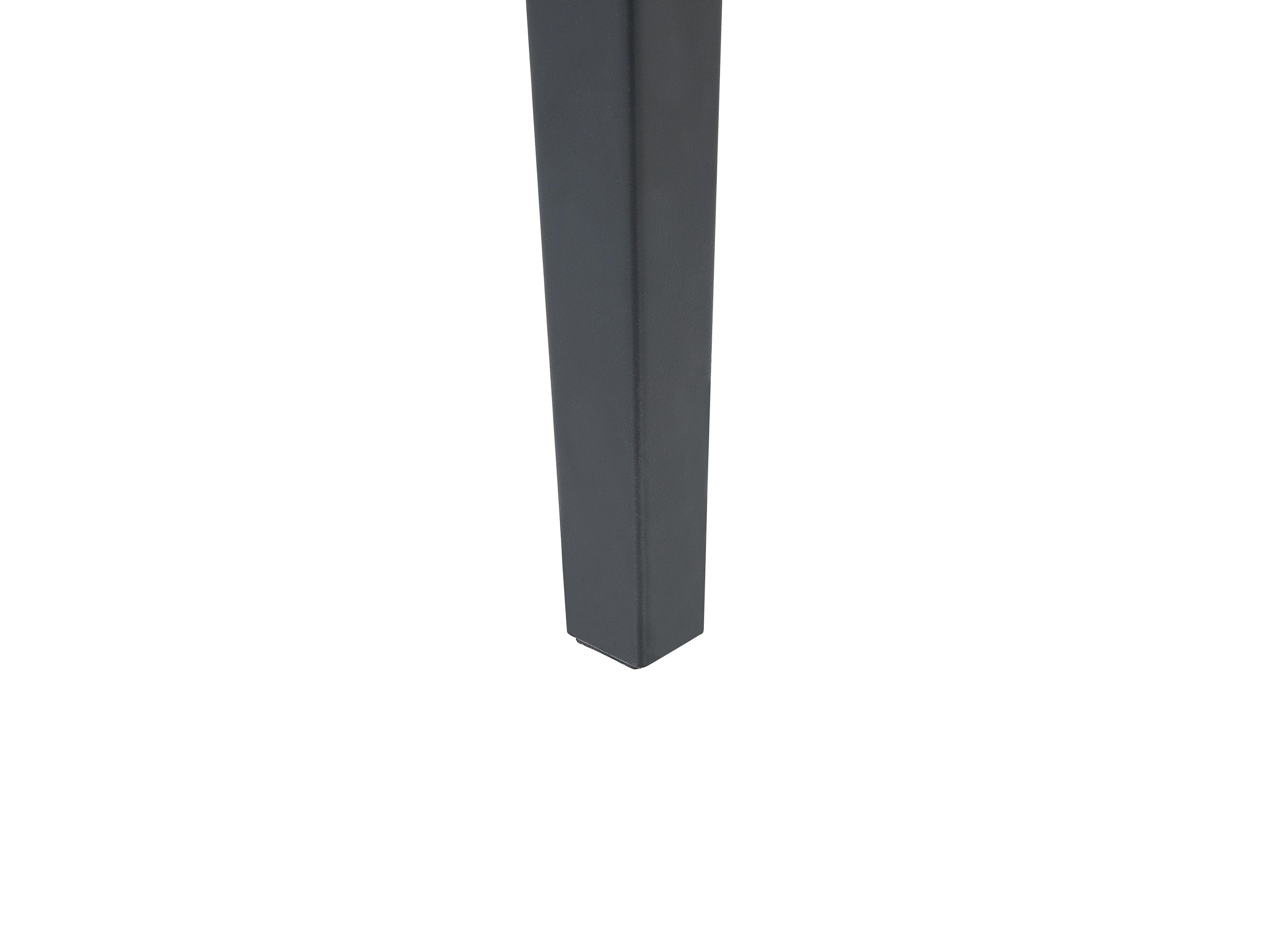 Eettafel uitschuifbaar NORLEY Zwart 80 cm 120/160 cm